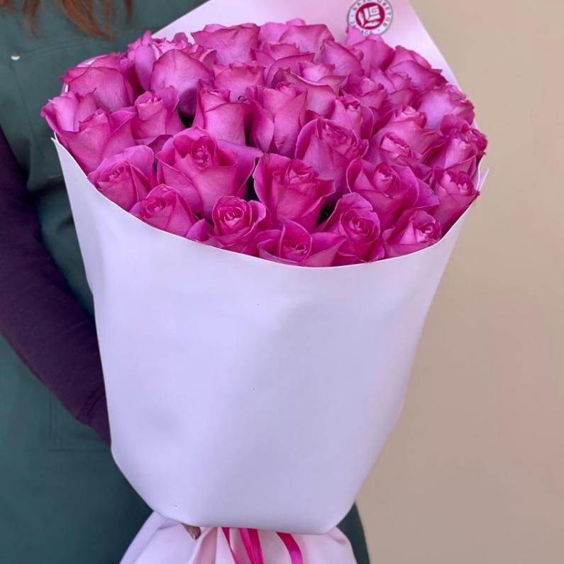 Букеты из розовых роз 70 см (Эквадор) код  197912