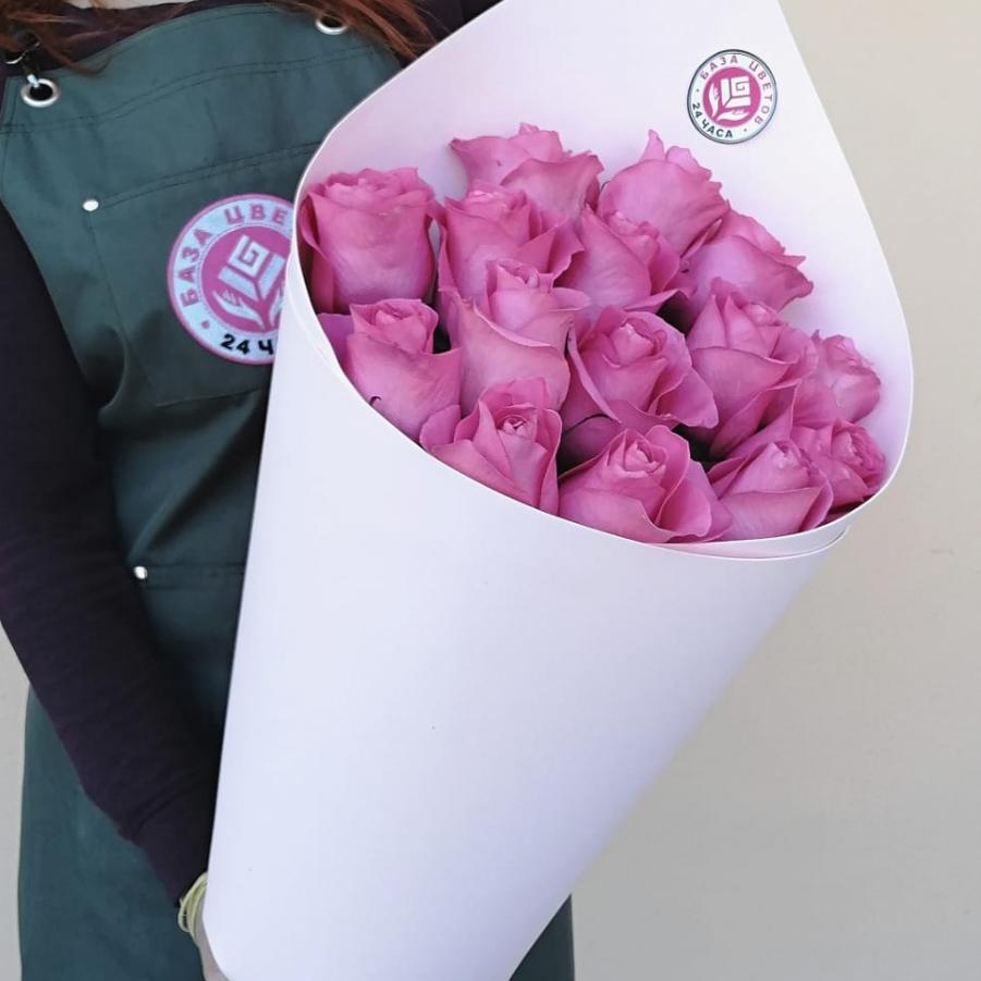 Букеты из розовых роз 70 см (Эквадор) код  197912