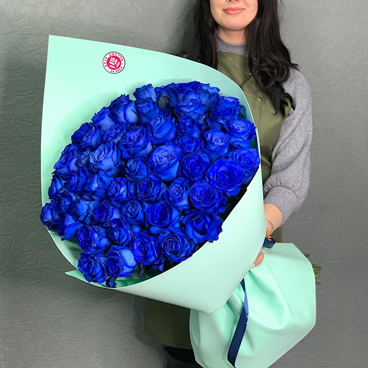 Букеты из синих роз (Эквадор) (№  198950)