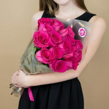 Букет из розовых роз 15 шт 40 см (Эквадор) код товара  92728