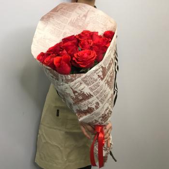 Красные розы 15 шт 60см (Эквадор) (код товара   126982)