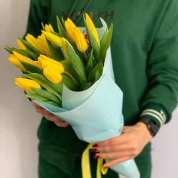 Тюльпаны жёлтые 15 шт код: 146185
